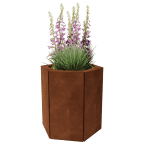 Floreiras hexagonais