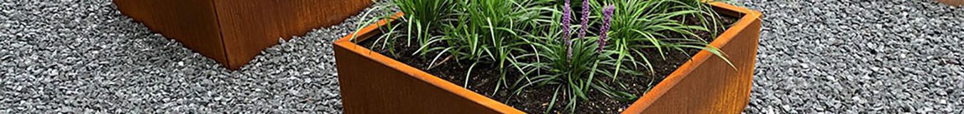 Floreira em aço corten Floreira em aço corten