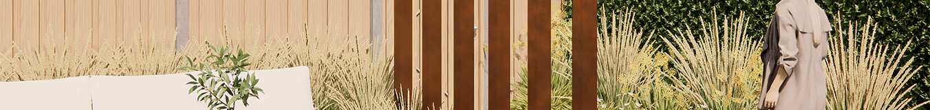 Poste para vedação de jardim em aço Poste para vedação de jardim em aço