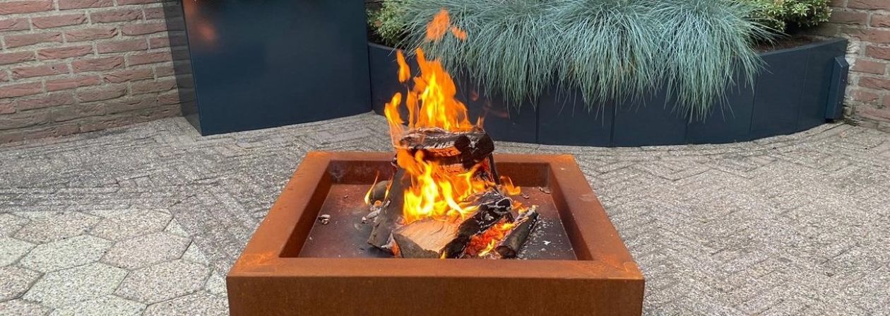 Taças de incêndio em aço corten Taças de incêndio em aço corten