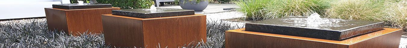 Fontes de água em aço corten Fontes de água em aço corten