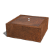 Fontes de água em aço corten
