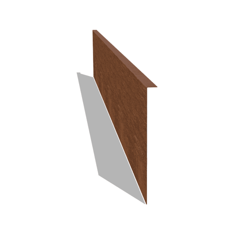Borda fixa em aço corten 34 cm (comprimento 240 cm)