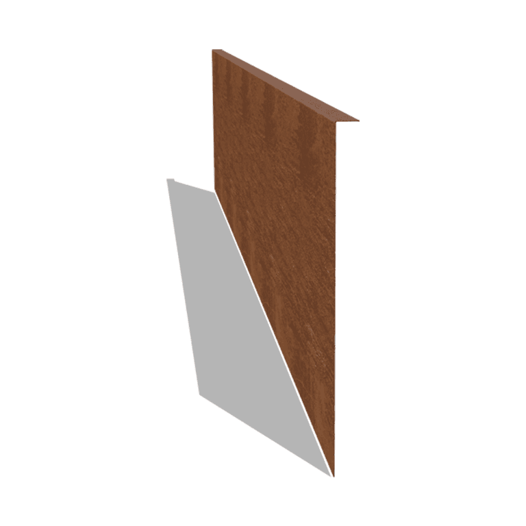 Borda fixa em aço corten 45 cm (comprimento 240 cm)