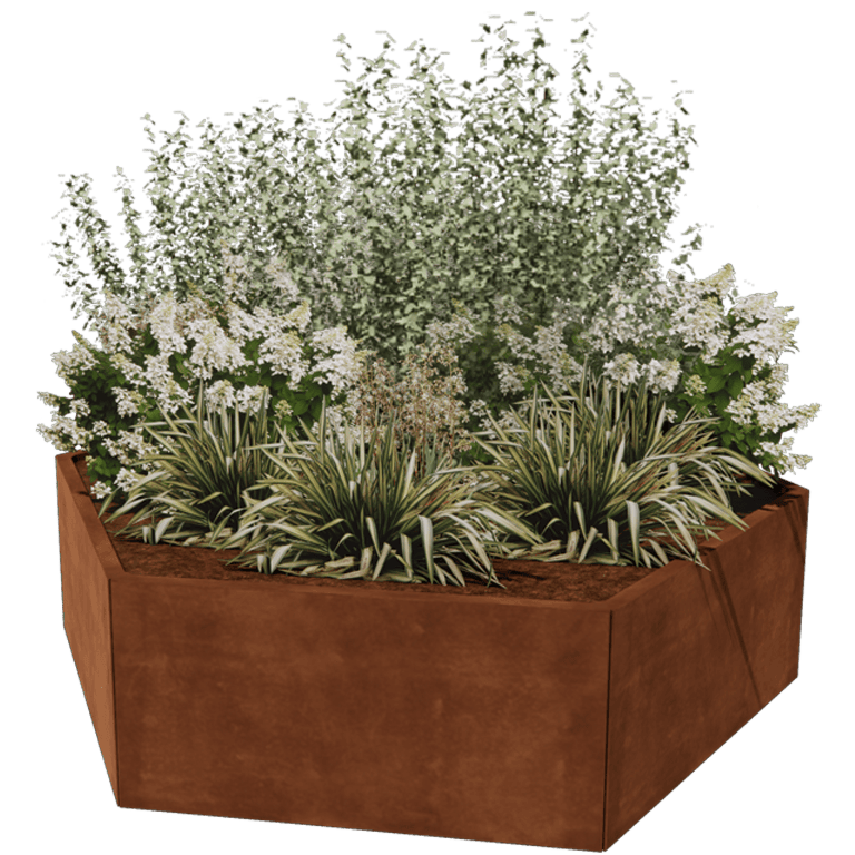 Floreira em aço corten Denver 100