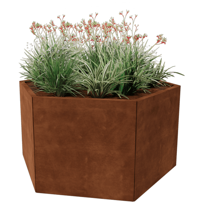 Floreira em aço corten Denver 70