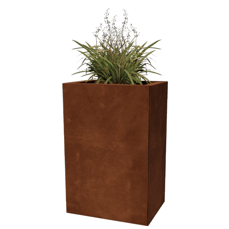 Floreira em aço corten Texas 30 x 40 cm