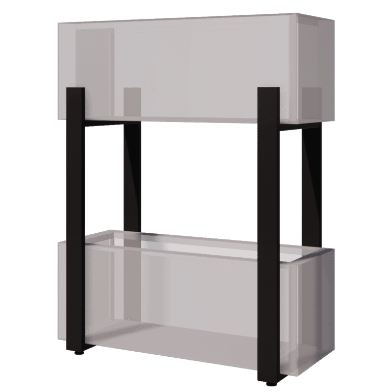 Floreira vertical preto 80 cm