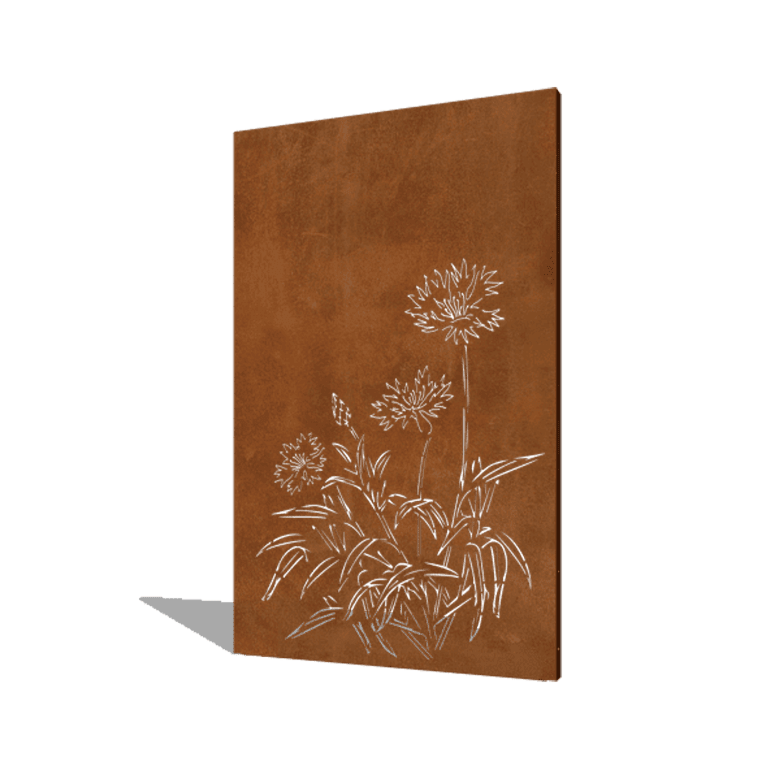 centáurea Aço corten 120 x 6 x 190 cm