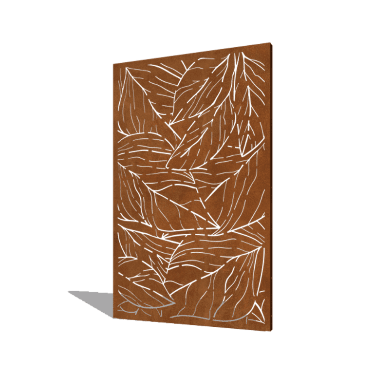 folhas Aço corten 120 x 6 x 190 cm