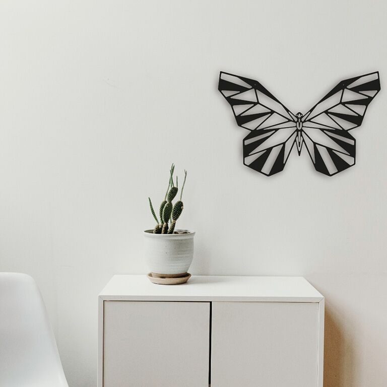Borboleta Decoração de parede em metal 2.0