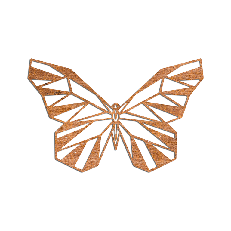 Borboleta Decoração de paredes em aço corten 2.0