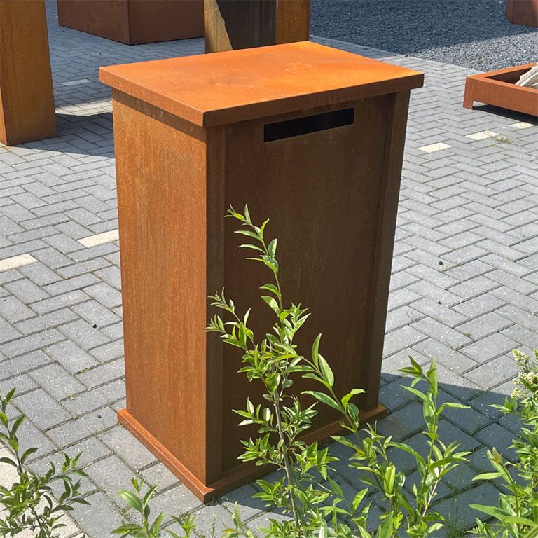 Caixa de correio em aço corten Arizona tipo M