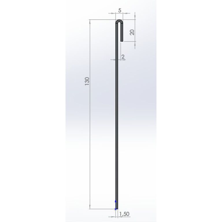 Conjunto completo de borda achatada em aço galvanizado de 13 cm por 15 metros