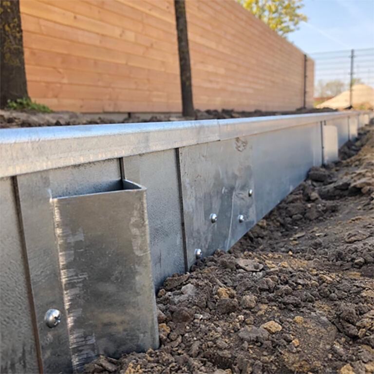estaca média Aço corten 22 - 25 cm