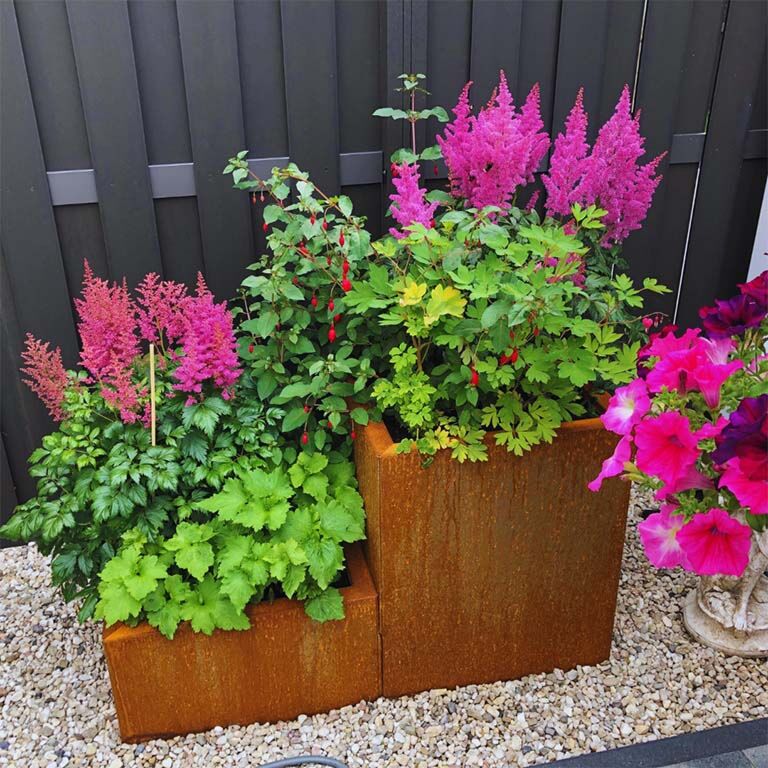 Floreira em aço corten Miami especial II 50