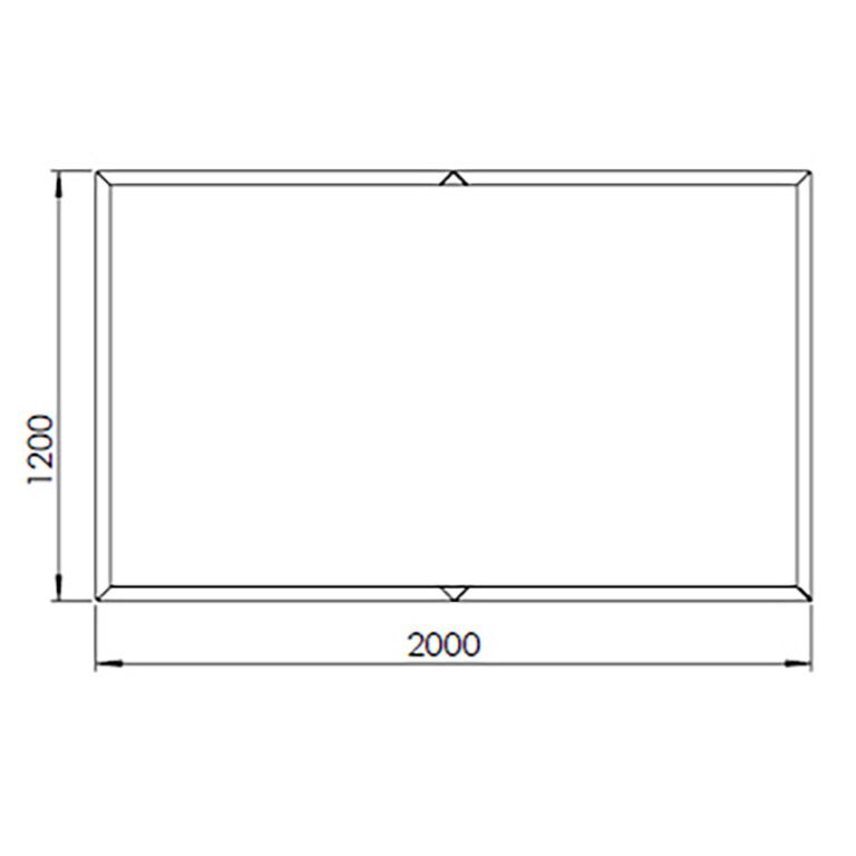 Floreira em aço corten Texas xxl 200 x 120 cm