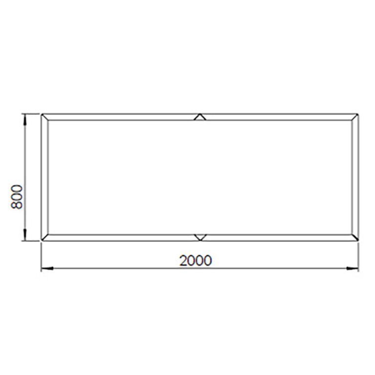 Floreira em aço corten Texas xxl 200 x 80 cm