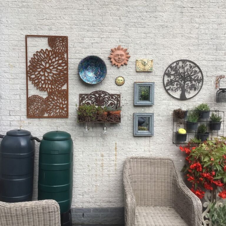 Flor Decoração de paredes em aço corten 2.0