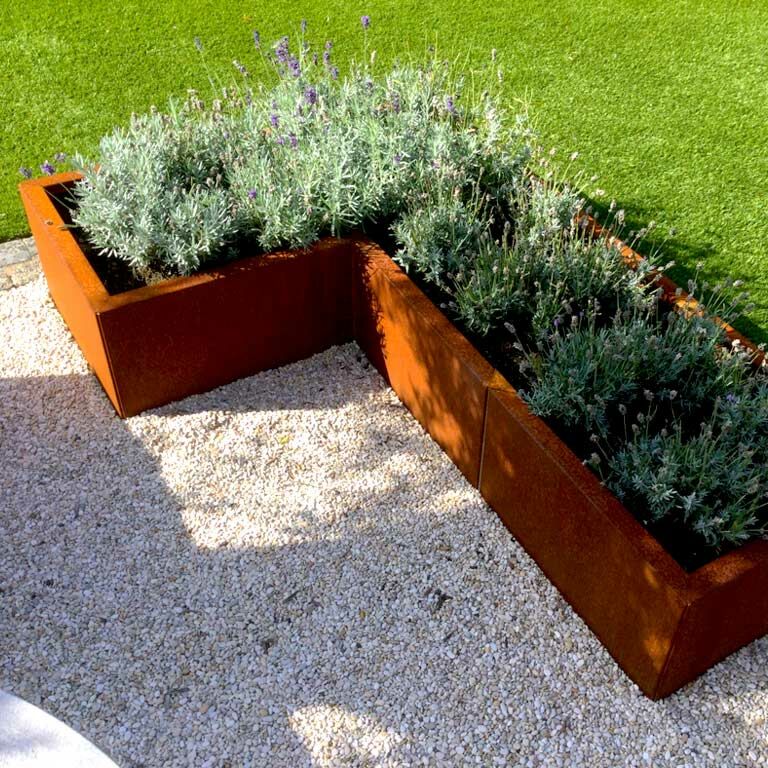 Floreira em aço corten Kansas 30