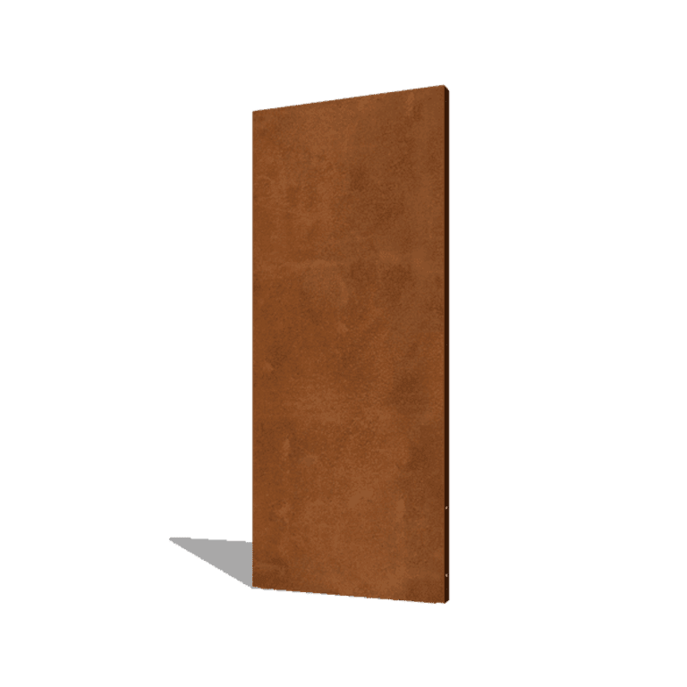 Painel base em aço corten 80 x 6 x 190 cm