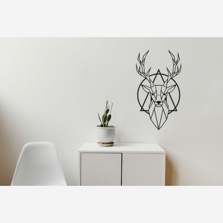 Cervo Decoração de parede em metal 2.0