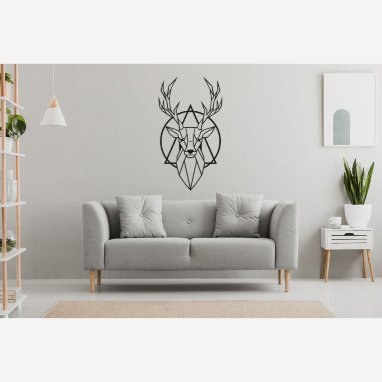 Cervo Decoração de parede em metal 2.0