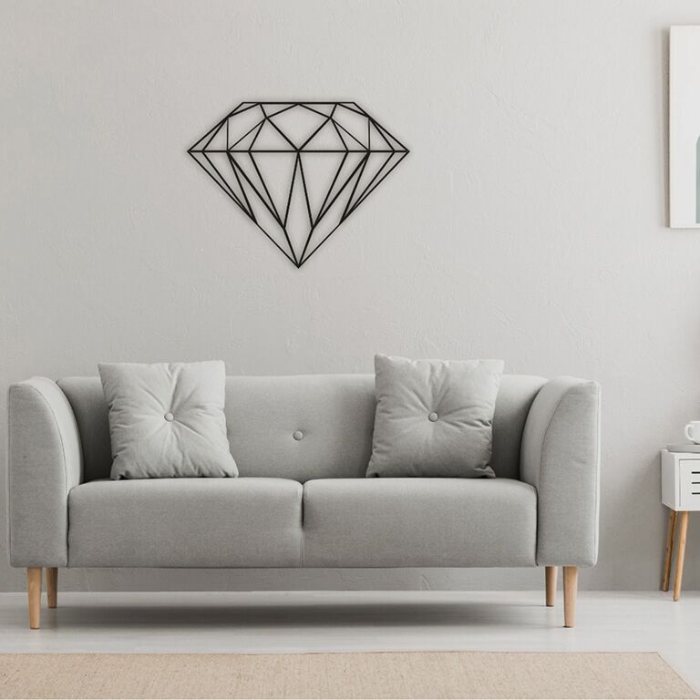 Diamante Decoração de parede em metal *OP=OP