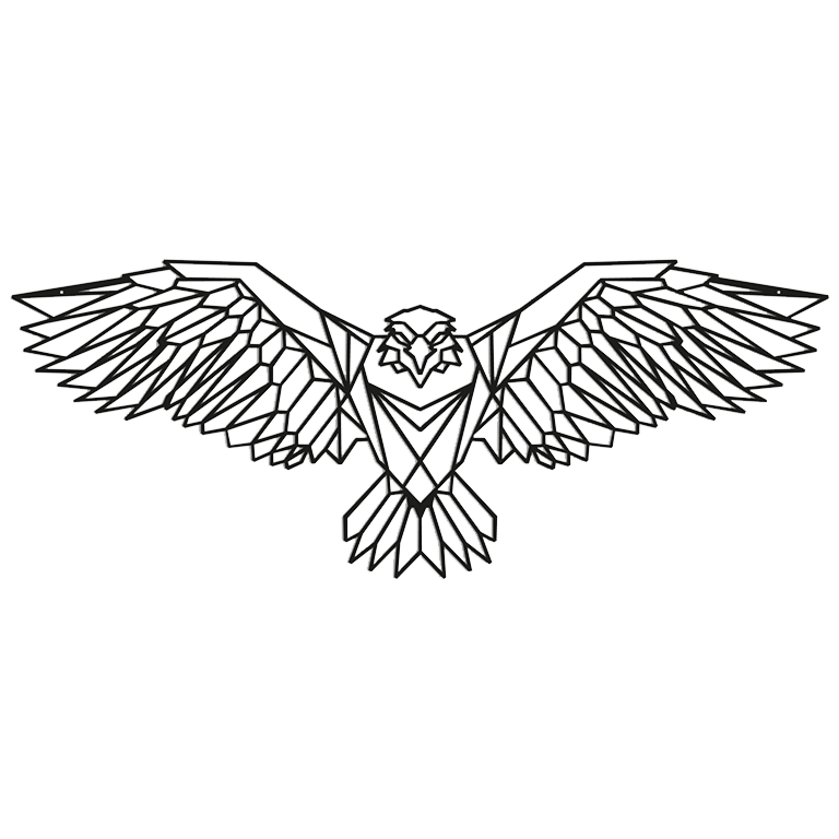 Decoração de parede em metal Águia