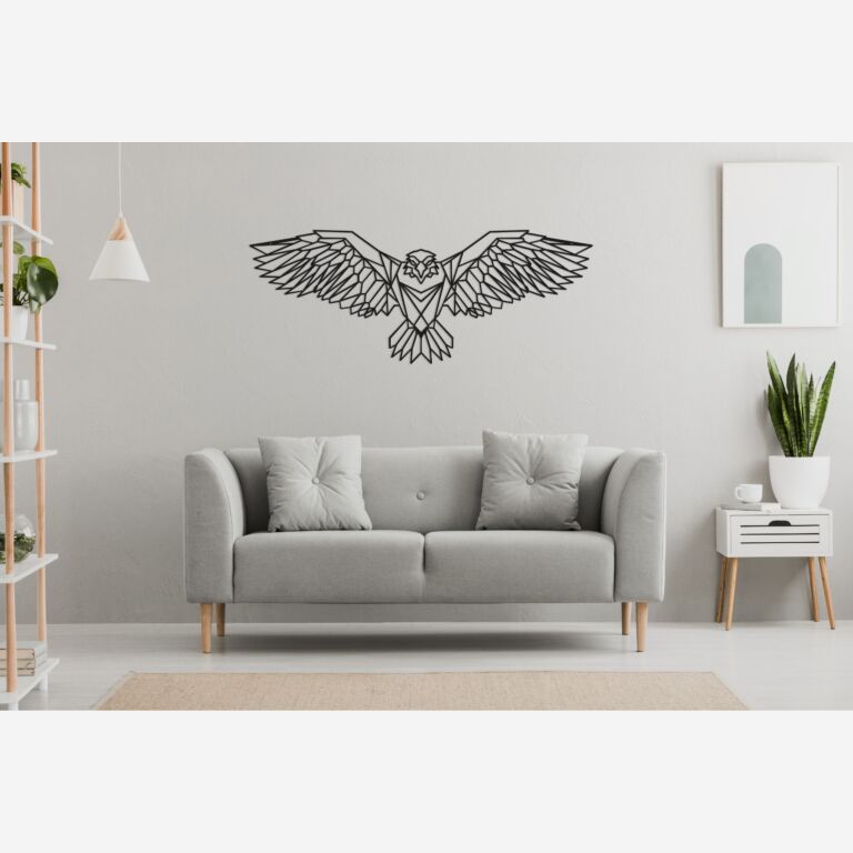 Decoração de parede em metal Águia
