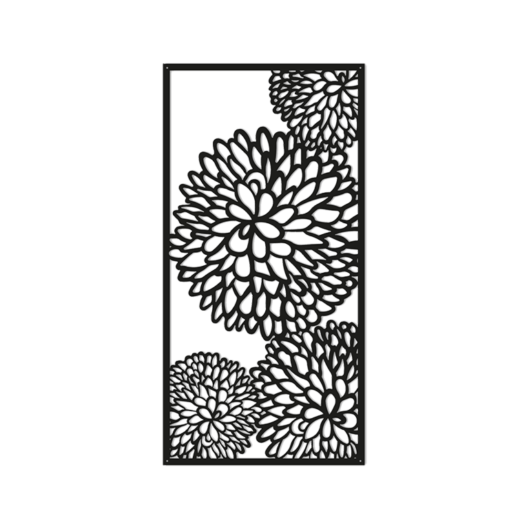Flor decoração de parede em metal 2.0