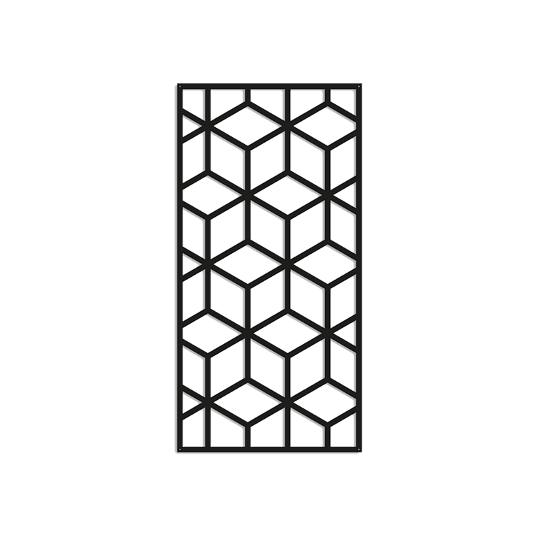 Formas geométricas decoração de parede em metal 2.0