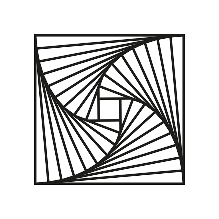 Formas geométricas Decoração de parede em metal 3.0