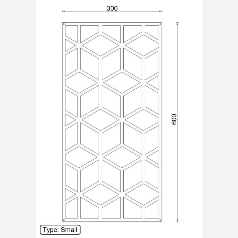 Formas geométricas decoração de parede em metal 2.0