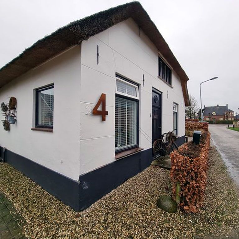 Número de casa em aço corten 4 - 50 cm