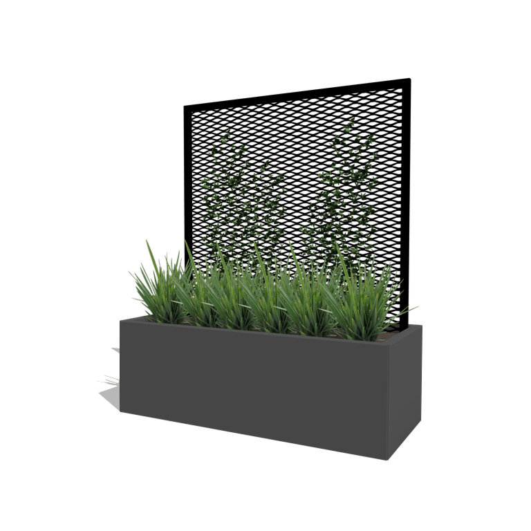 Grade para plantas trepadeiras preto 120 x 50 cm