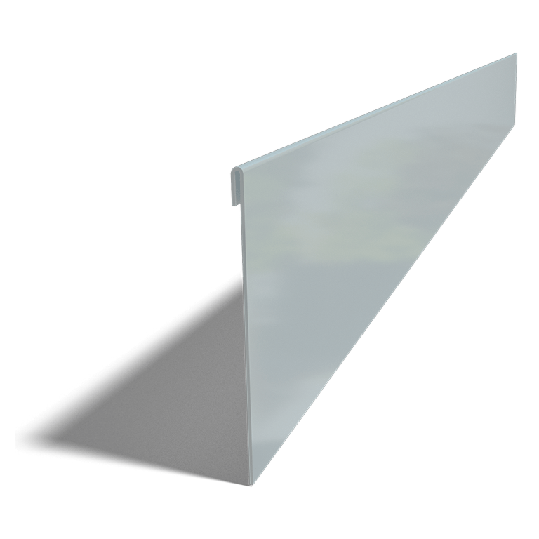 Borda achatada em aço galvanizado 13 cm (comprimento 240 cm)
