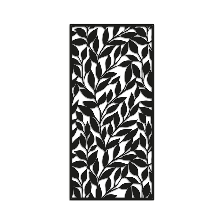Decoração de parede em metal Folhas