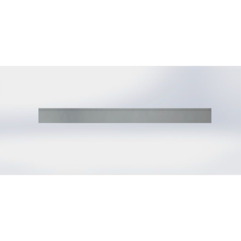Borda achatada em aço galvanizado 13 cm (comprimento 150 cm)