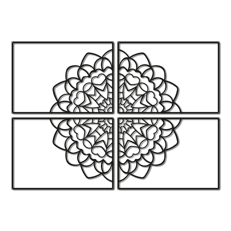 Decoração de parede em metal Mandala *OP=OP