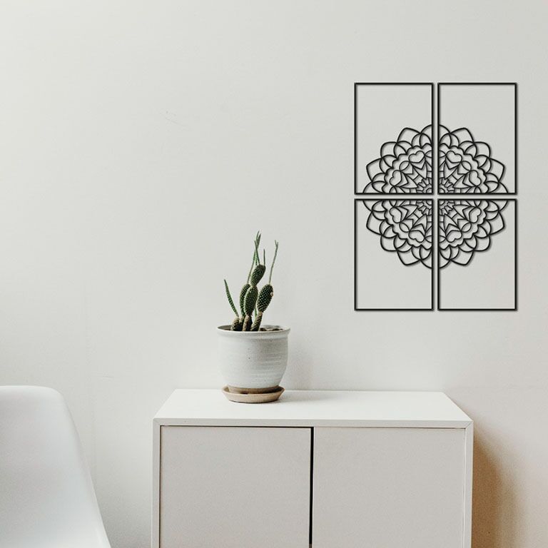 Decoração de parede em metal Mandala *OP=OP