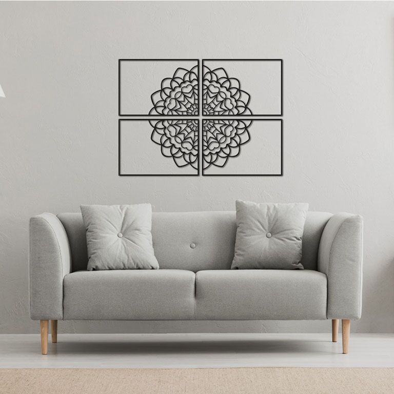 Decoração de parede em metal Mandala *OP=OP