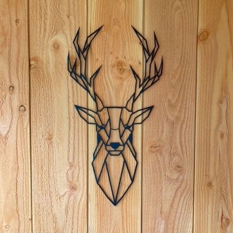 Cervo Decoração de parede em metal 1.0