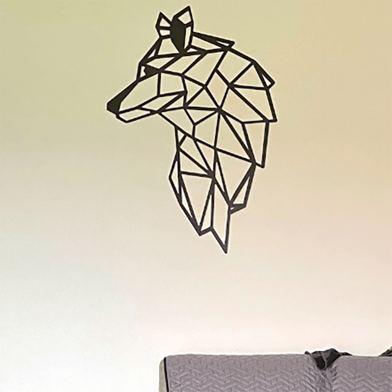 Lobo Decoração de parede em metal 2.0