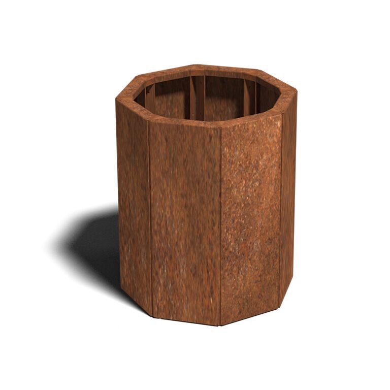 Floreira em aço corten Chicago 40