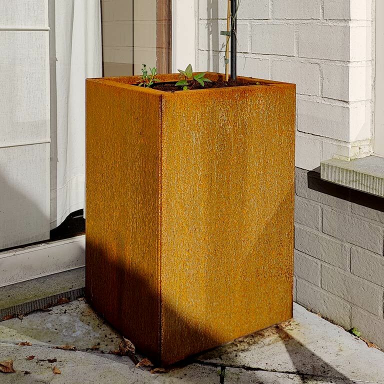 Floreira em aço corten Texas 30 x 40 cm