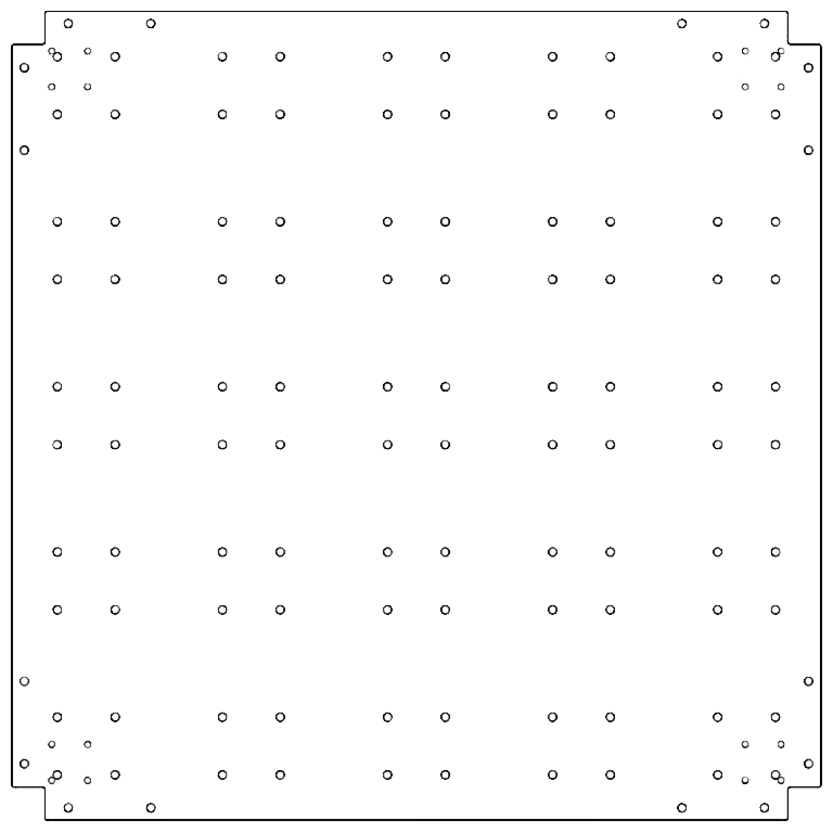 Placa de fundo aço galvanizado 100 x 100 cm