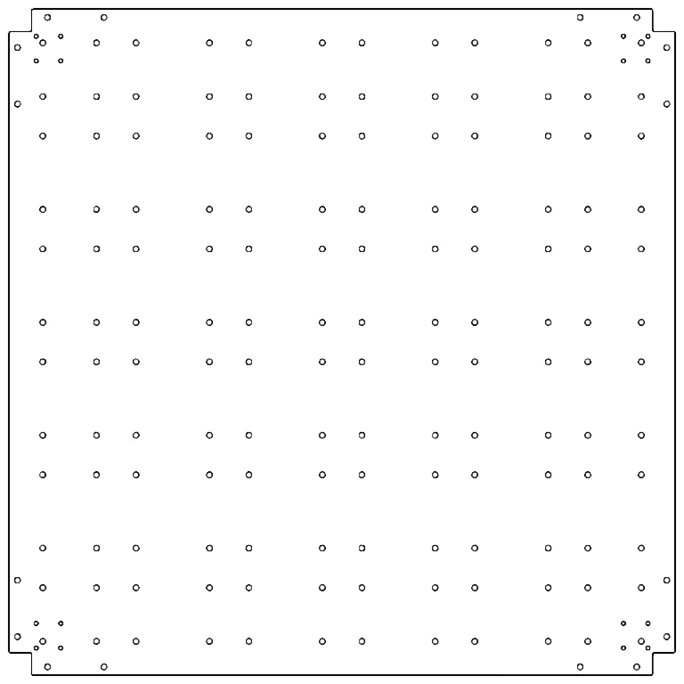 Placa de fundo aço galvanizado 120 x 120 cm