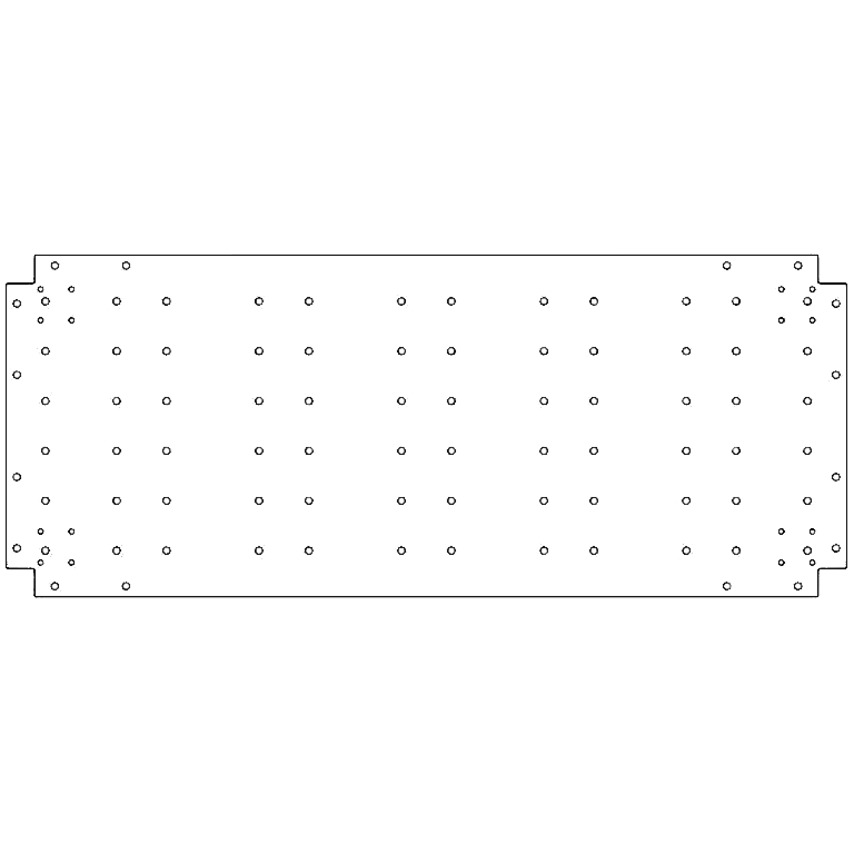 Placa de fundo aço galvanizado 50 x 120 cm