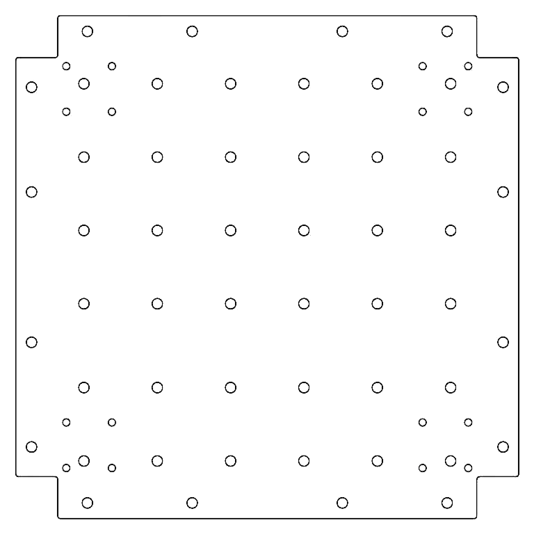 Placa de fundo aço galvanizado 50 x 50 cm